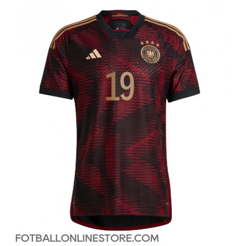 Billige Tyskland Leroy Sane #19 Bortetrøye VM 2022 Kortermet